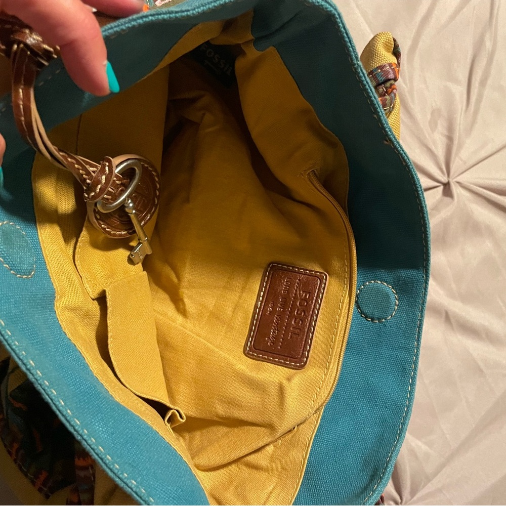 Fossil shoulder bag multi color like new - Picture 8 of 8
